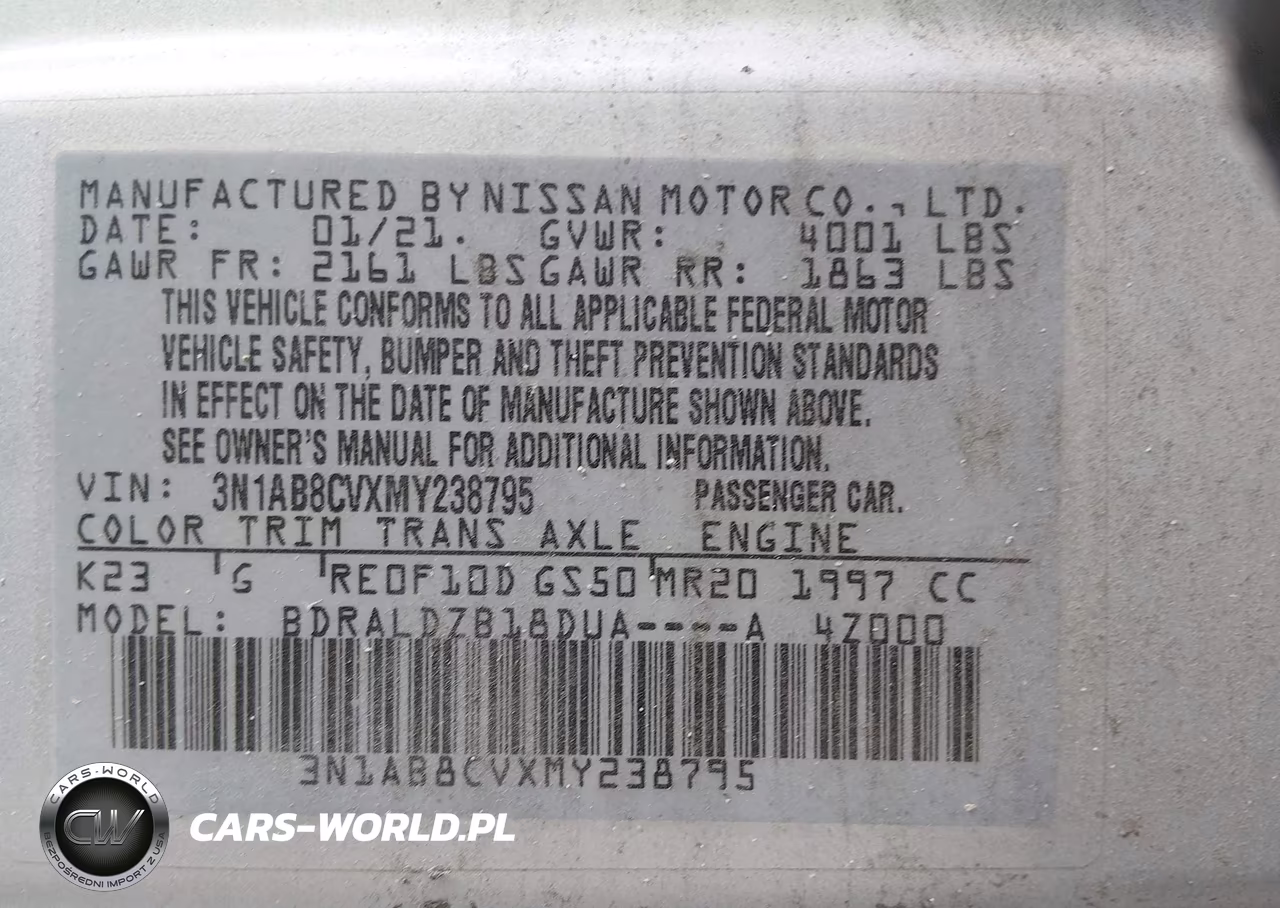 2021 Nissan Sentra Sv Xtronic Cvt VIN:3N1AB8CVXMY238795 - 9