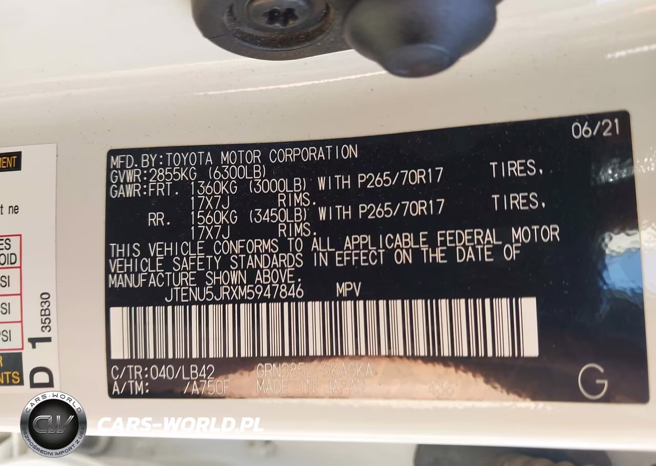 2021 Toyota 4Runner Sr5 Premium VIN:JTENU5JRXM5947846 - 9