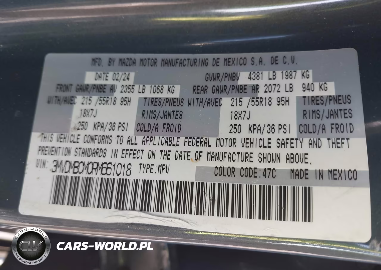 2024 Mazda Cx-30 2.5 S Carbon Edition VIN:3MVDMBCM0RM661018 - 9