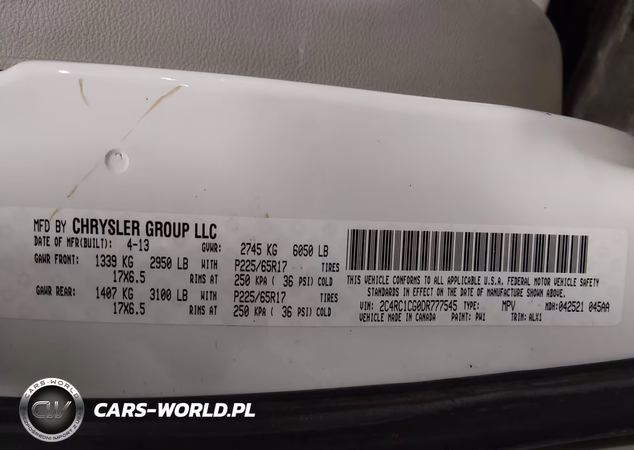2013 Chrysler Town & Country Touring-L VIN:2C4RC1CG0DR777545 - 9