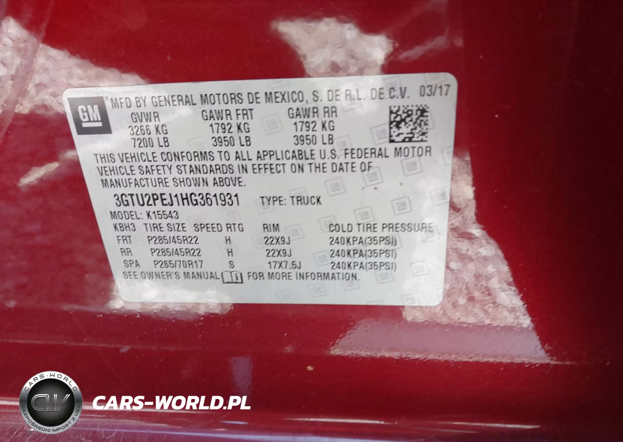 2017 GMC Sierra 1500 Denali VIN:3GTU2PEJ1HG361931 - 9