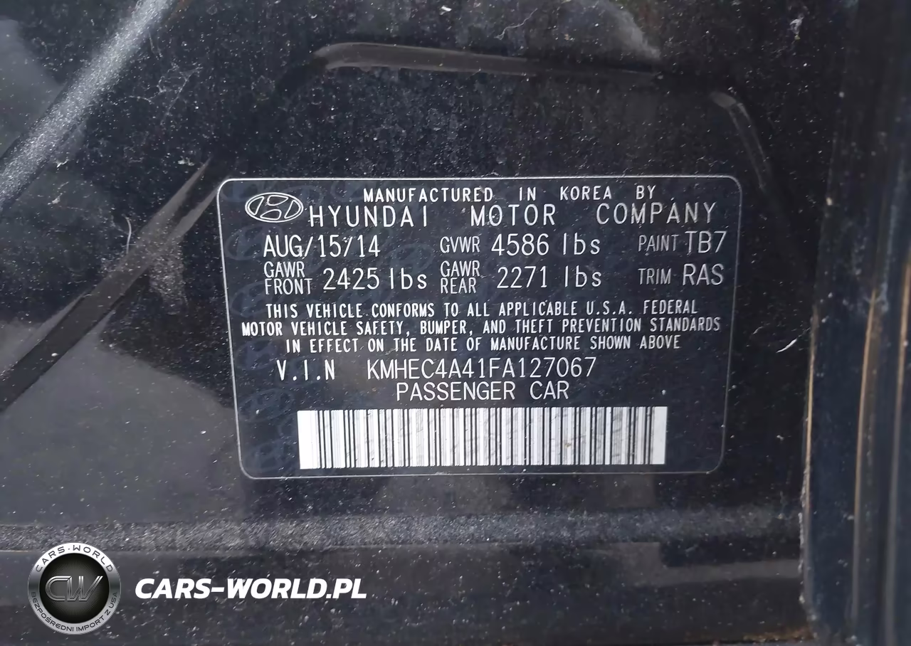 2015 Hyundai Sonata Hybrid Limited VIN:KMHEC4A41FA127067 - 9