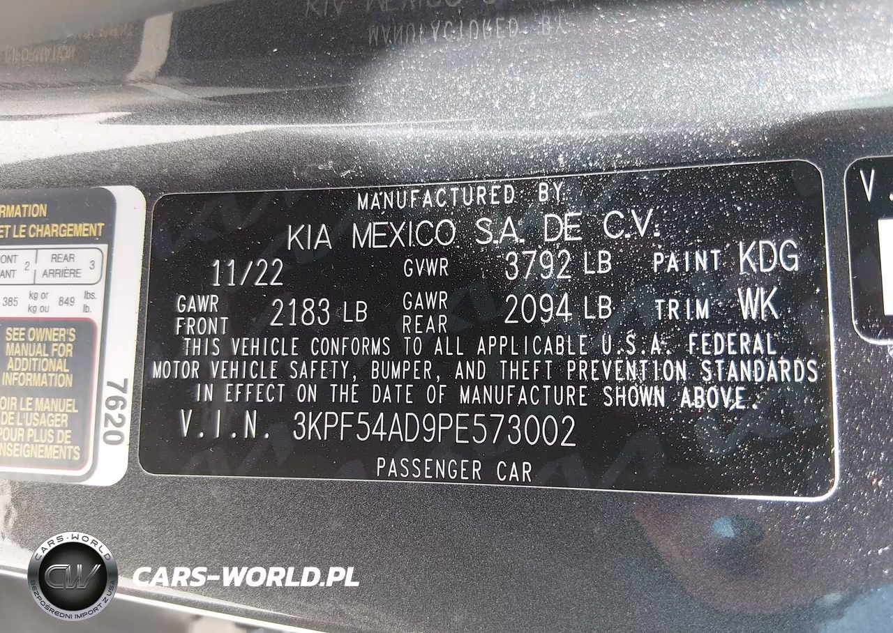 2023 Kia Forte Gt-Line VIN:3KPF54AD9PE573002 - 9