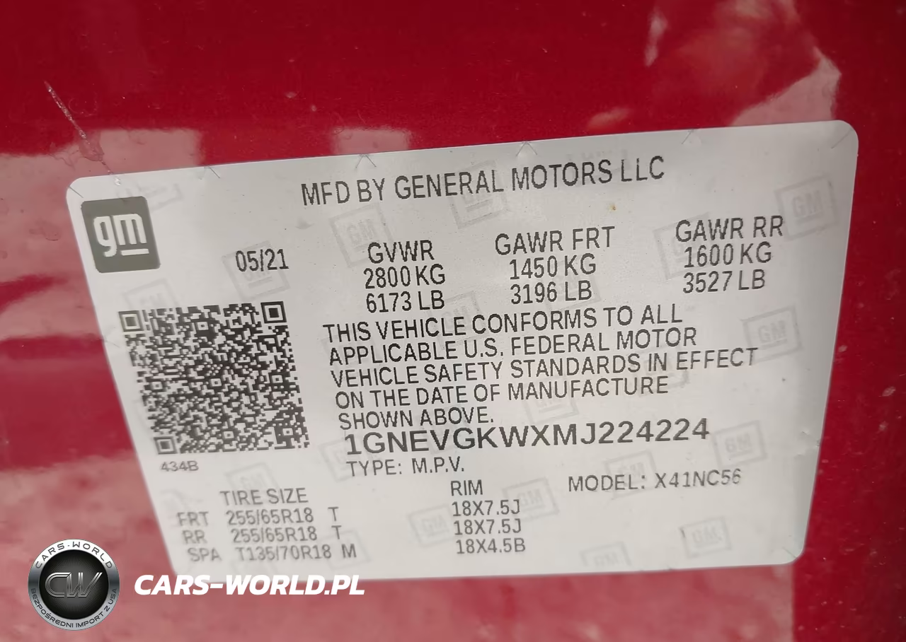 2021 Chevrolet Traverse Awd Lt Cloth VIN:1GNEVGKWXMJ224224 - 9