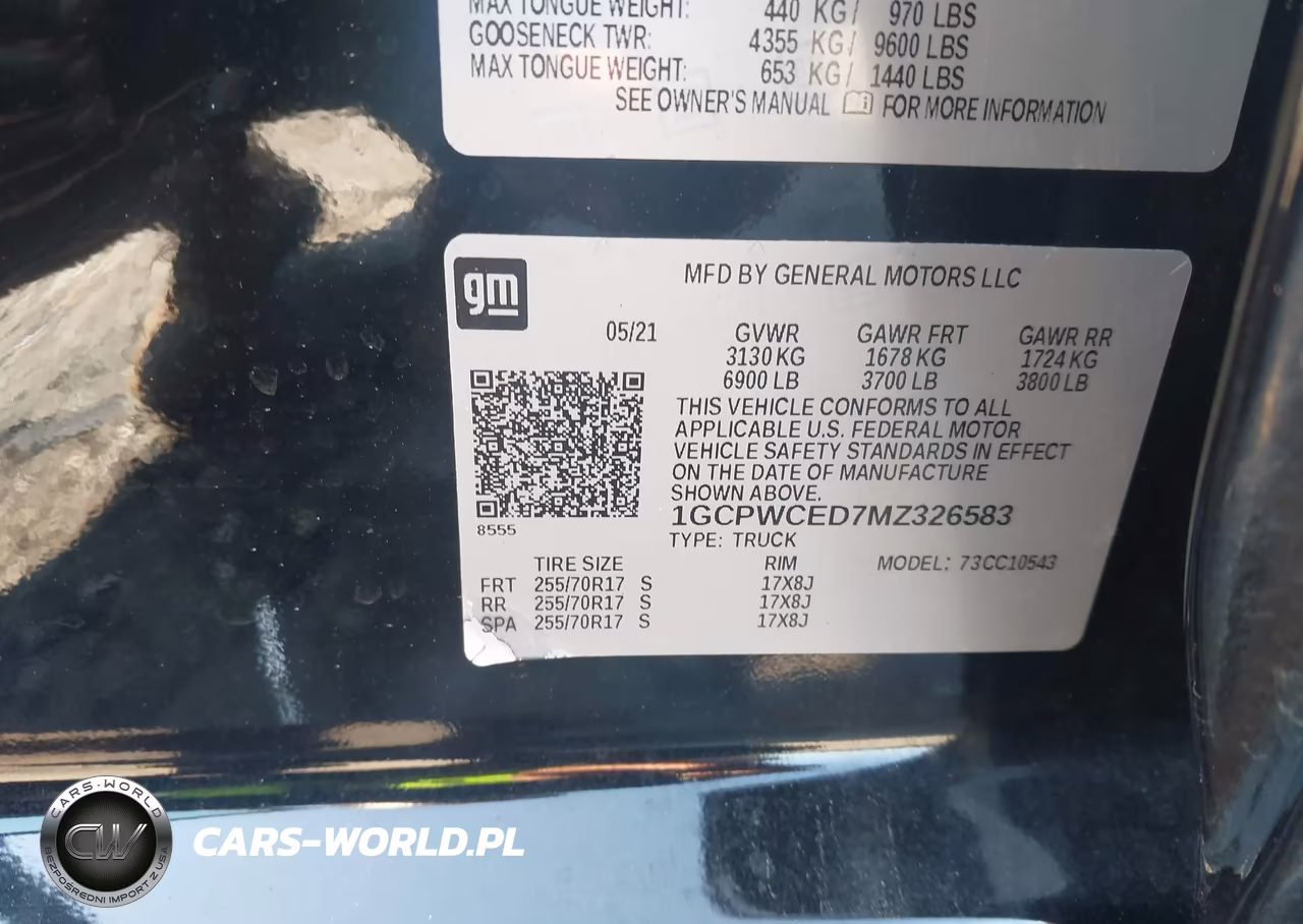 2021 Chevrolet Silverado 1500 2Wd Short Bed Lt VIN:1GCPWCED7MZ326583 - 9