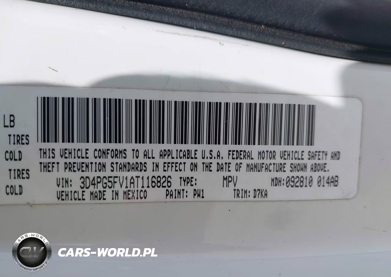 2010 Dodge Journey Sxt VIN:3D4PG5FV1AT116826 - 9