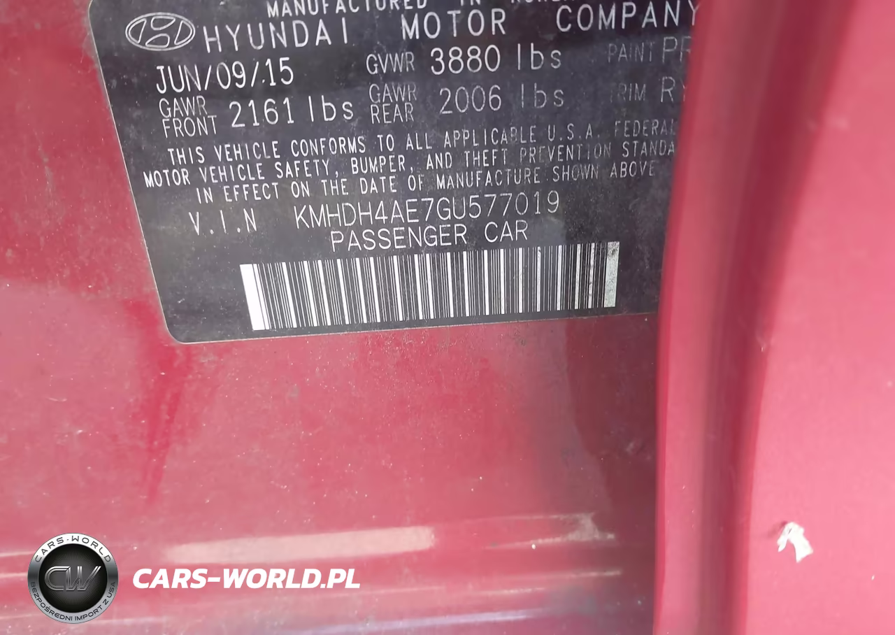 2016 Hyundai Elantra Value Edition VIN:KMHDH4AE7GU577019 - 9