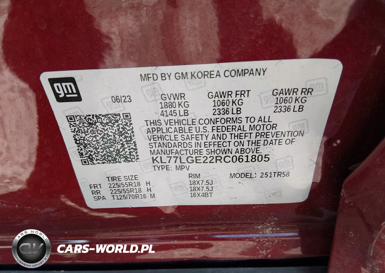 2024 Chevrolet Trax Fwd 1Rs VIN:KL77LGE22RC061805 - 9