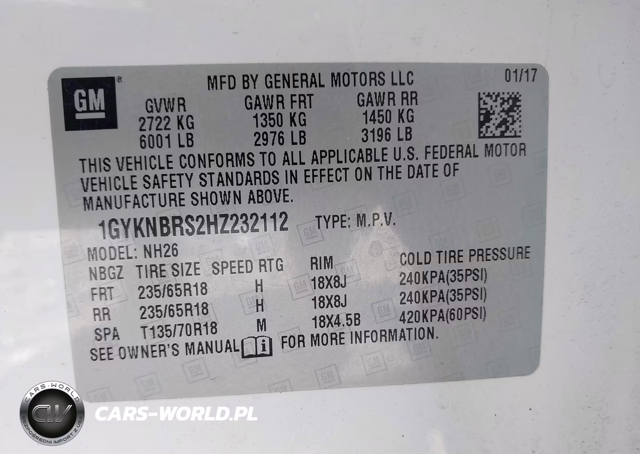 2017 Cadillac Xt5 Luxury VIN:1GYKNBRS2HZ232112 - 9