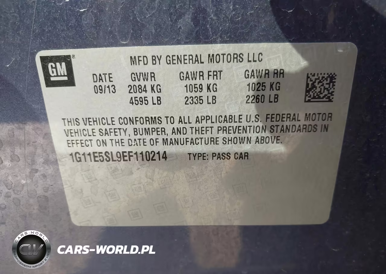 2014 Chevrolet Malibu 2Lt VIN:1G11E5SL9EF110214 - 9