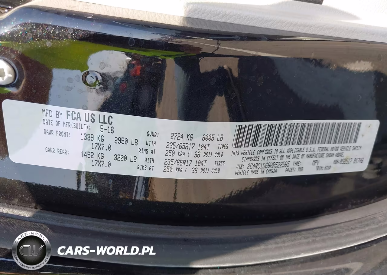 2017 Chrysler Pacifica Touring VIN:2C4RC1DG8HR522565 - 9