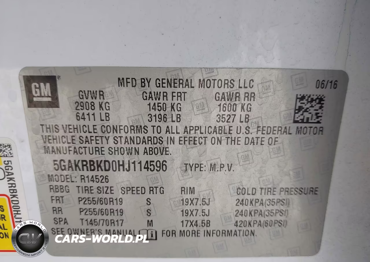 2017 Buick Enclave Leather VIN:5GAKRBKD0HJ114596 - 9