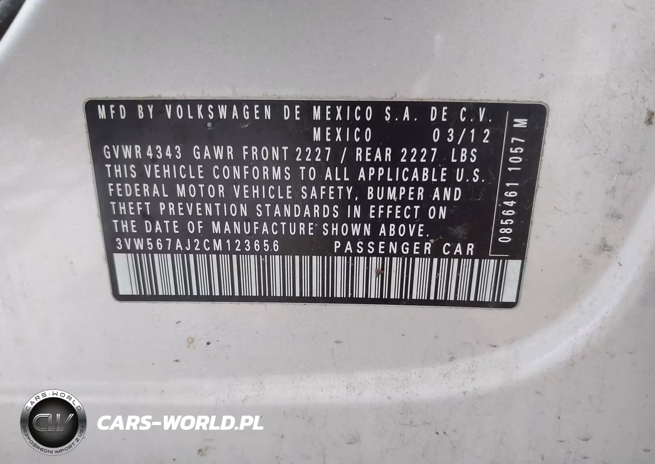 2012 Volkswagen Jetta Gli Autobahn VIN:3VW567AJ2CM123656 - 9