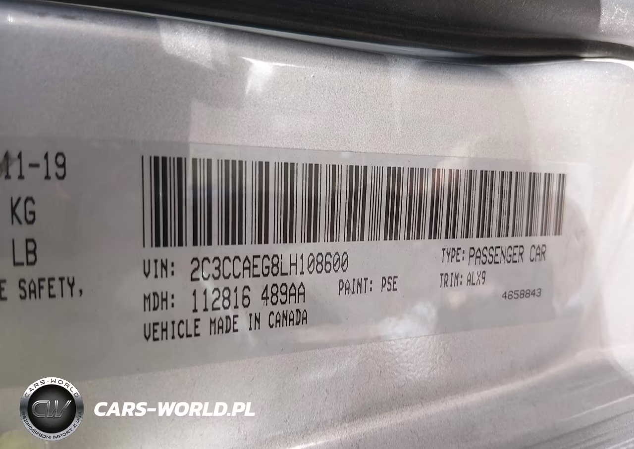 2020 Chrysler 300 Limited VIN:2C3CCAEG8LH108600 - 9