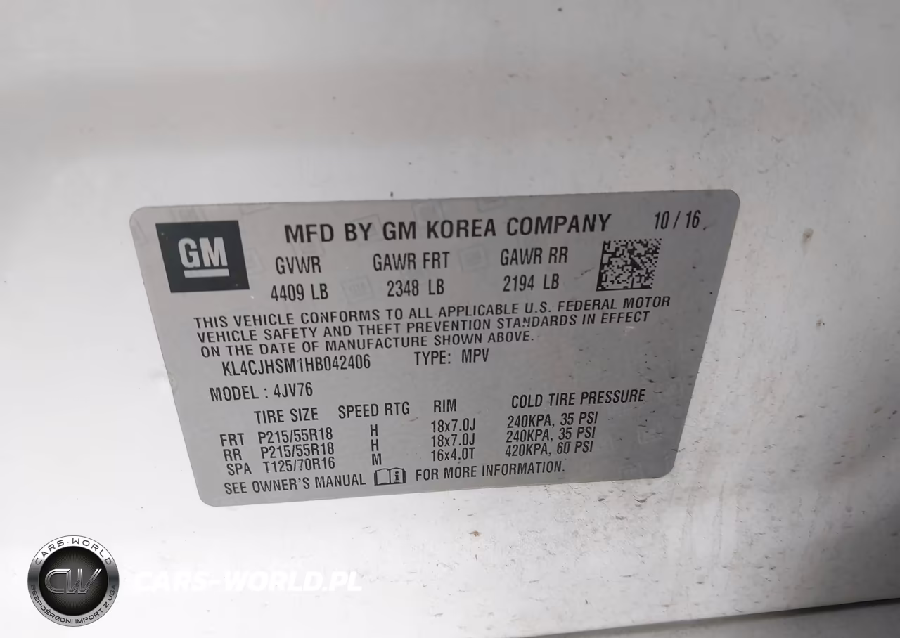 2017 Buick Encore Premium VIN:KL4CJHSM1HB042406 - 9