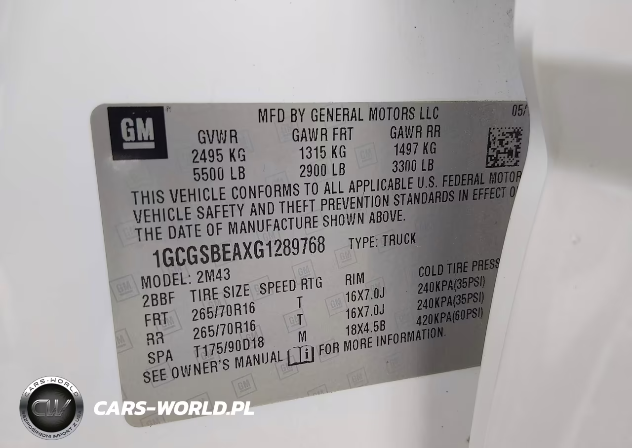 2016 Chevrolet Colorado 2Wd Wt VIN:1GCGSBEAXG1289768 - 9