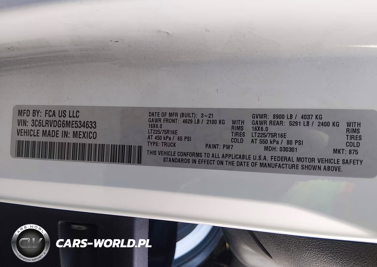 2021 Ram Promaster 2500 High Roof 159 Wb VIN:3C6LRVDG6ME534633 - 9
