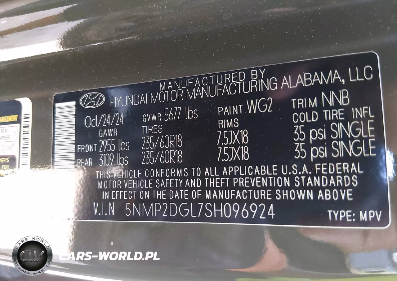 2025 Hyundai Santa Fe Sel VIN:5NMP2DGL7SH096924 - 9