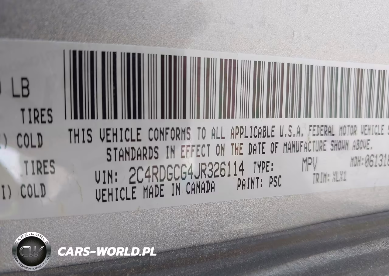 2018 Dodge Grand Caravan Sxt VIN:2C4RDGCG4JR326114 - 9