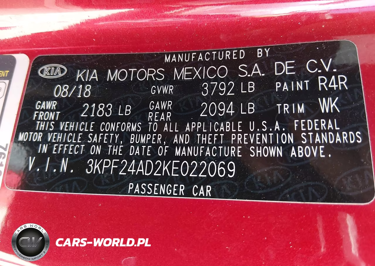 2019 Kia Forte Lxs VIN:3KPF24AD2KE022069 - 9