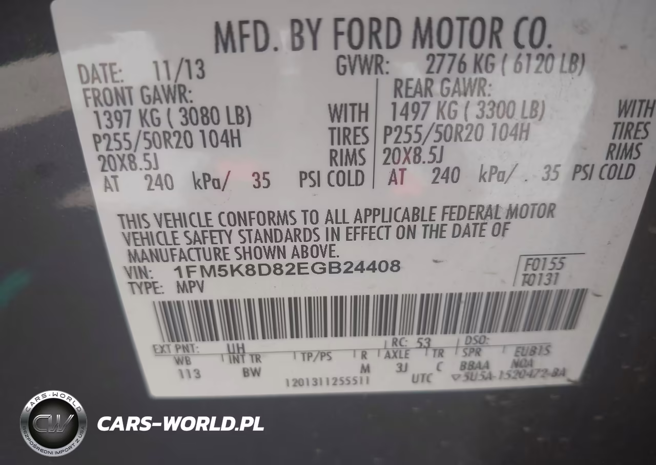 2014 Ford Explorer Xlt VIN:1FM5K8D82EGB24408 - 9