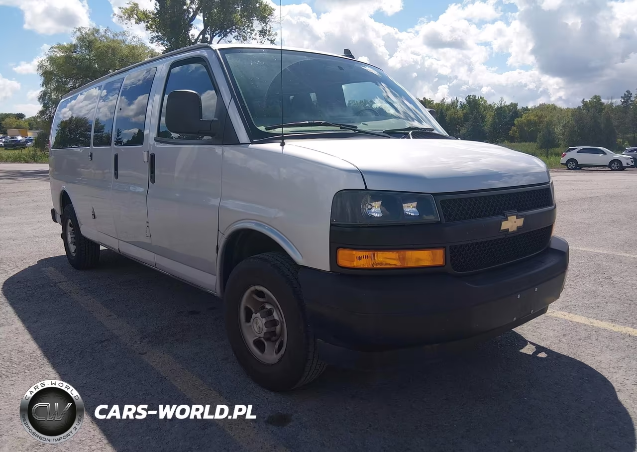 2023 Chevrolet Express Passenger Rwd 3500 Extended Wheelbase Ls VIN:1GAZGNFP6P1113064 - 1