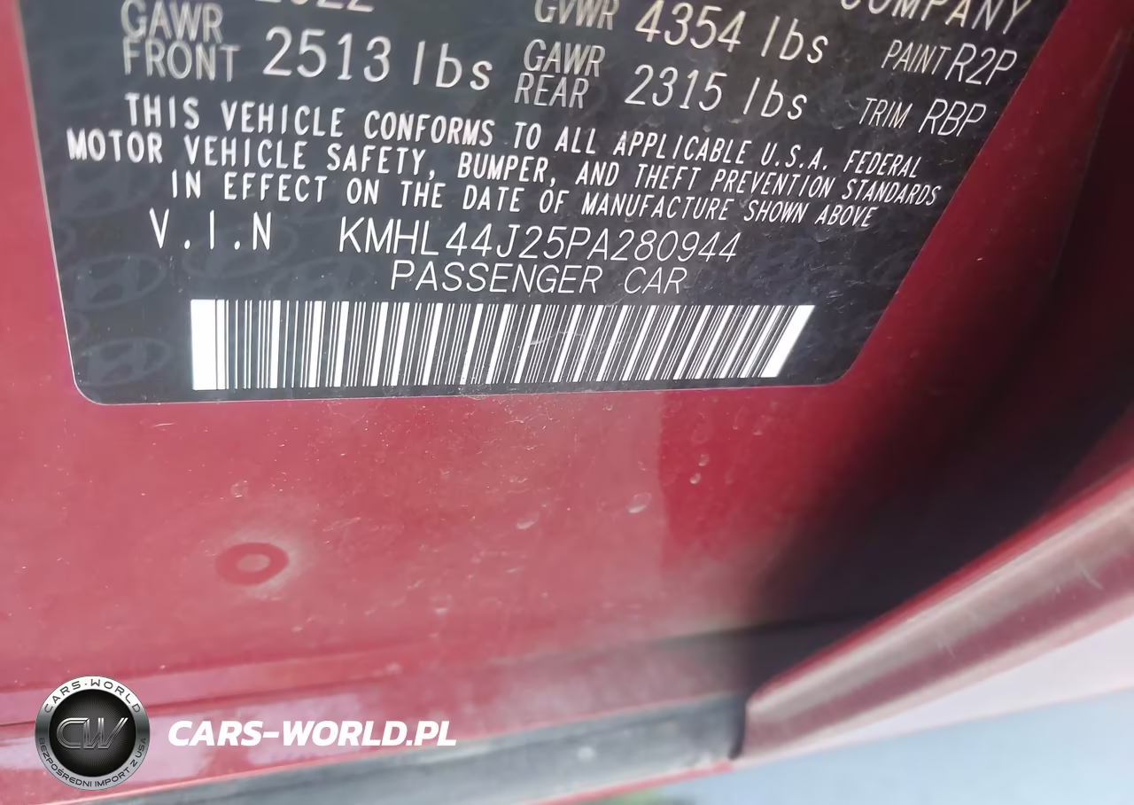 2023 Hyundai Sonata Sel Plus VIN:KMHL44J25PA280944 - 9