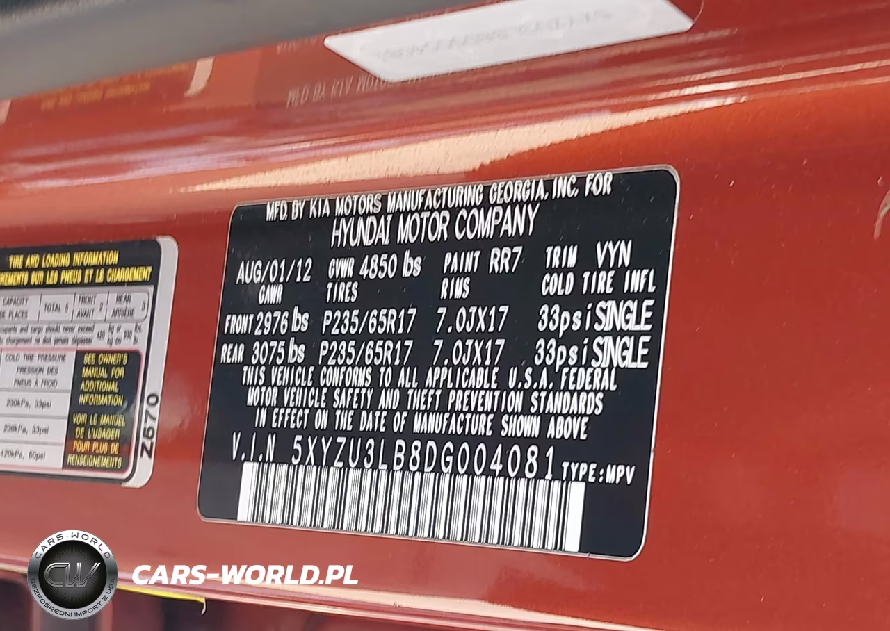 2013 Hyundai Santa Fe Sport VIN:5XYZU3LB8DG004081 - 9