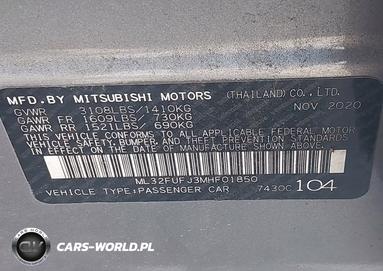 2021 Mitsubishi Mirage G4 Carbonite Edition-Es-Le VIN:ML32FUFJ3MHF01850 - 9