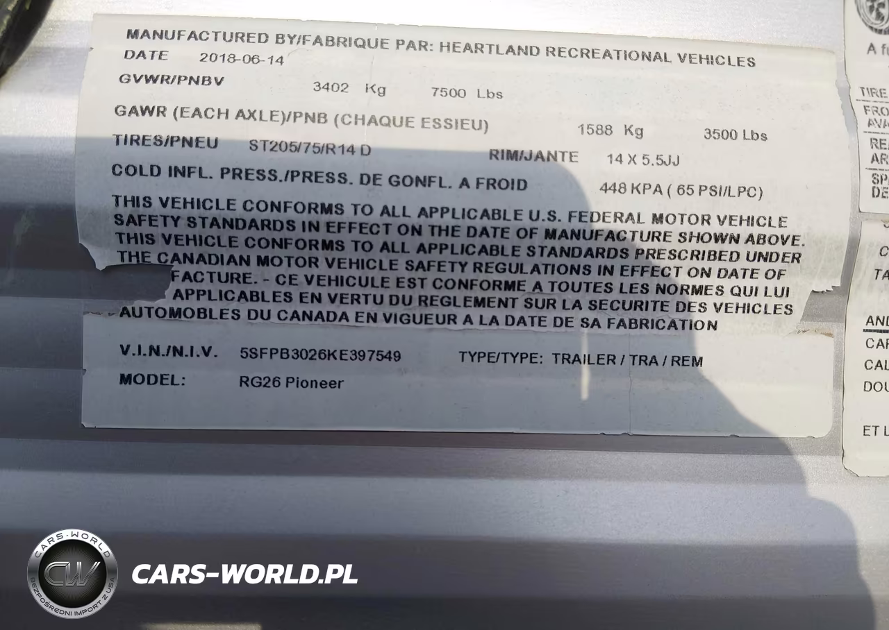 2019 Heartland Rv Pioneer VIN:5SFPB3026KE397549 - 9