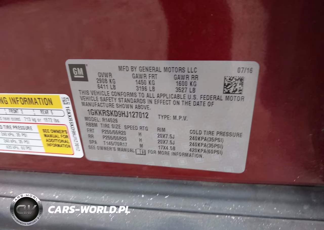 2017 GMC Acadia Limited VIN:1GKKRSKD9HJ127012 - 9