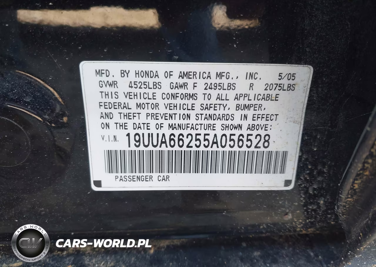 2005 Acura Tl VIN:19UUA66255A056528 - 9