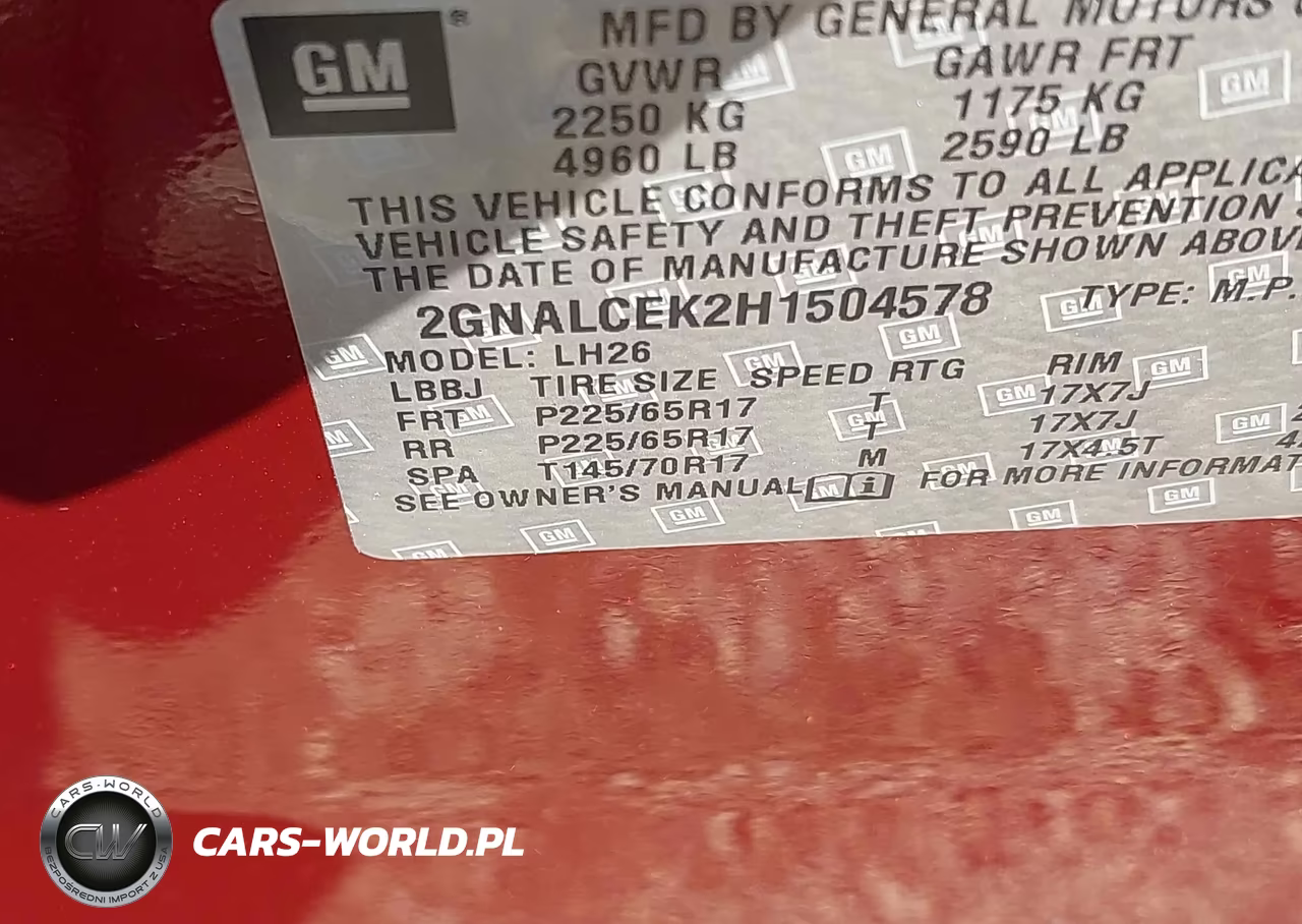 2017 Chevrolet Equinox Lt VIN:2GNALCEK2H1504578 - 9