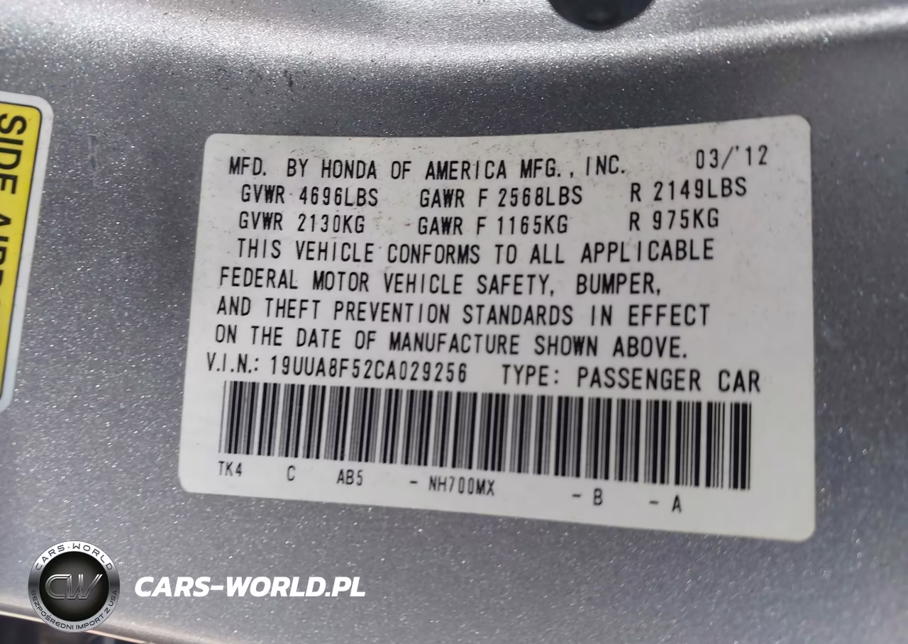 2012 Acura Tl 3.5 VIN:19UUA8F52CA029256 - 9