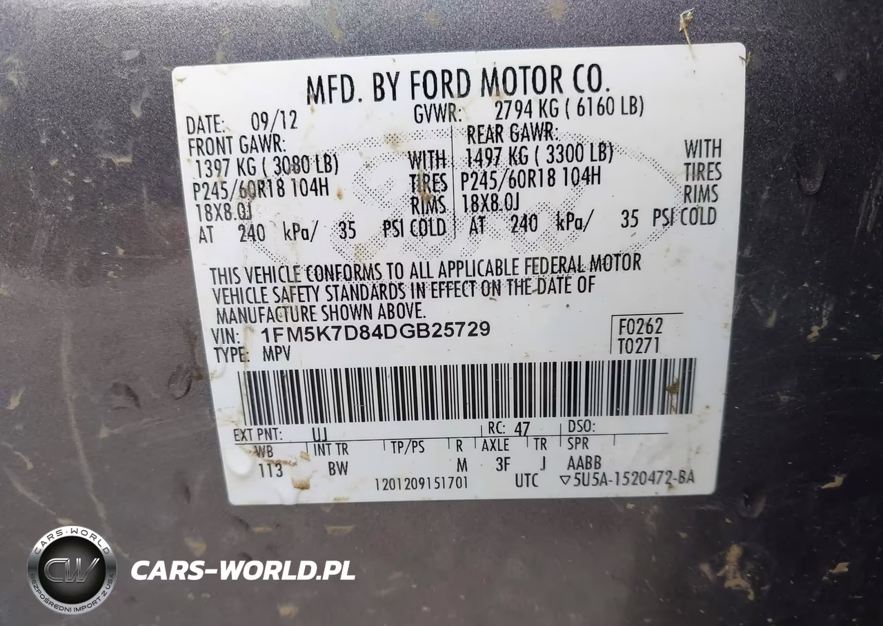 2013 Ford Explorer Xlt VIN:1FM5K7D84DGB25729 - 9