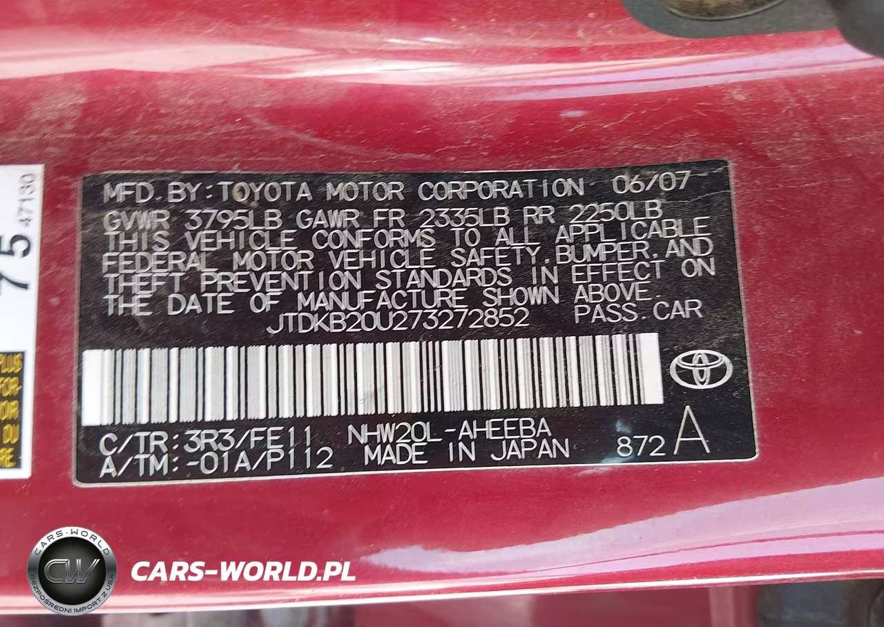2007 Toyota Prius VIN:JTDKB20U273272852 - 9