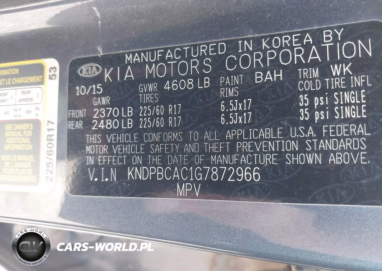 2016 Kia Sportage Lx VIN:KNDPBCAC1G7872966 - 9