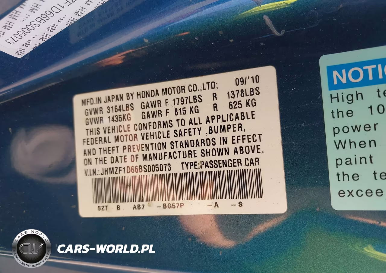 2011 Honda Cr-Z Ex VIN:JHMZF1D66BS005073 - 9