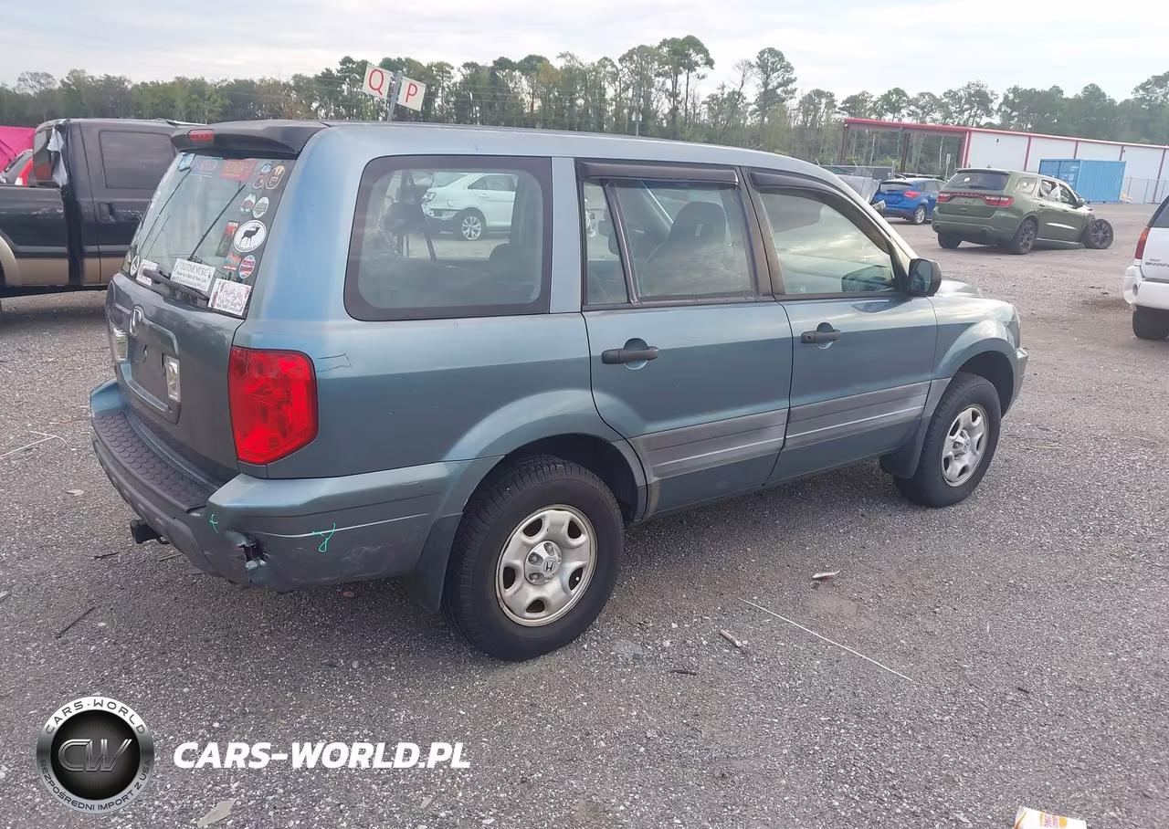 2005 Honda Pilot Lx VIN:2HKYF18125H547561 - 4
