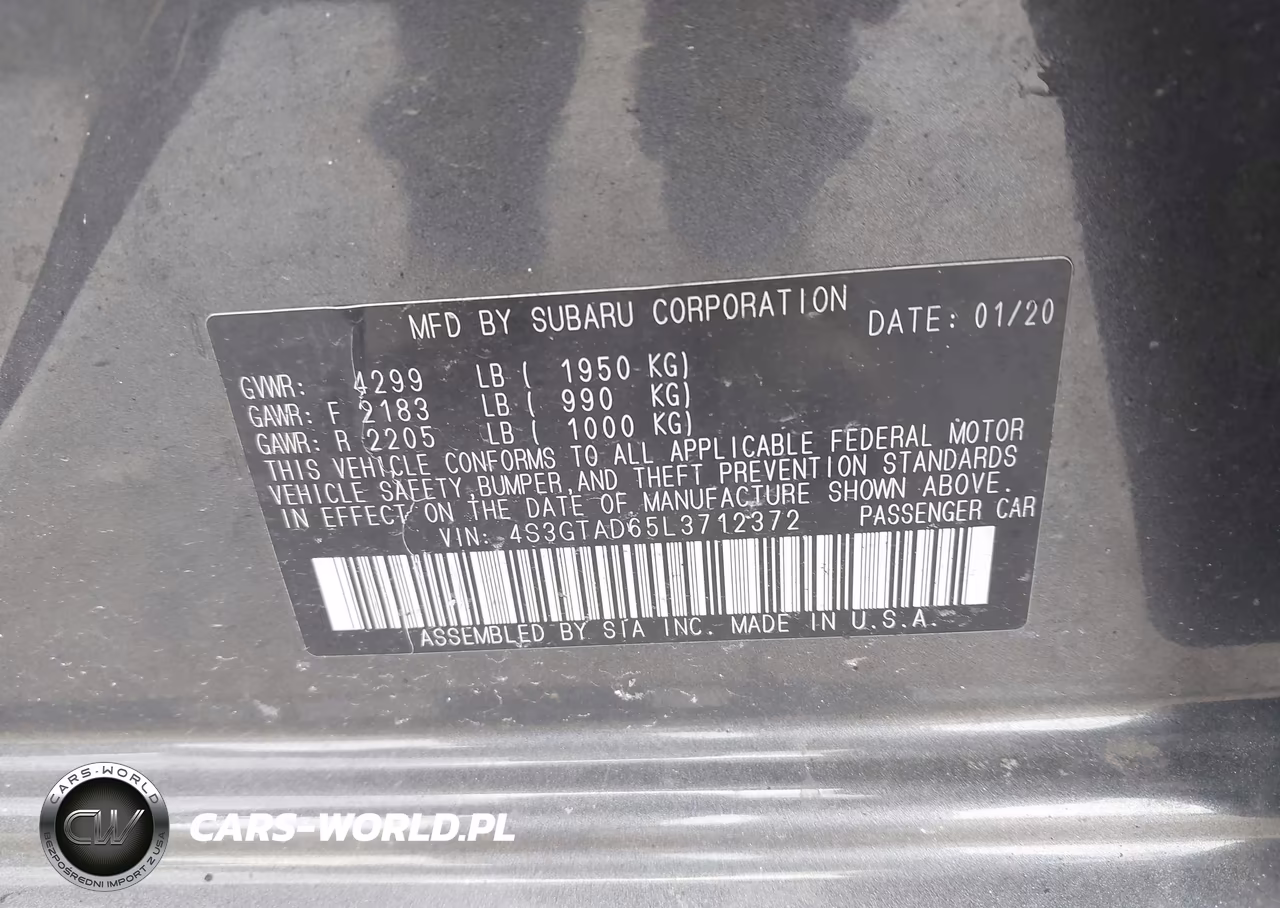2020 Subaru Impreza Premium 5-Door VIN:4S3GTAD65L3712372 - 9