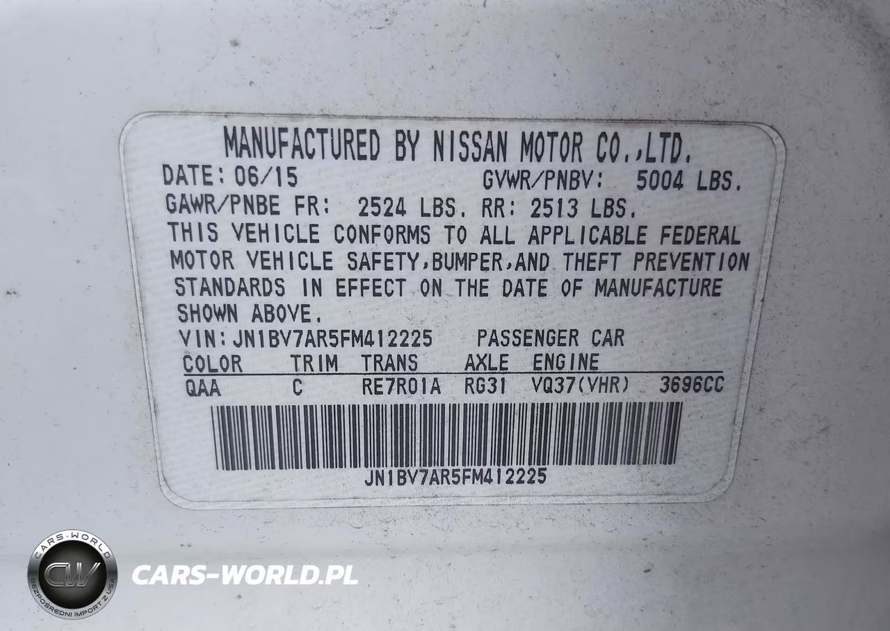 2015 Infiniti Q50 Premium VIN:JN1BV7AR5FM412225 - 9