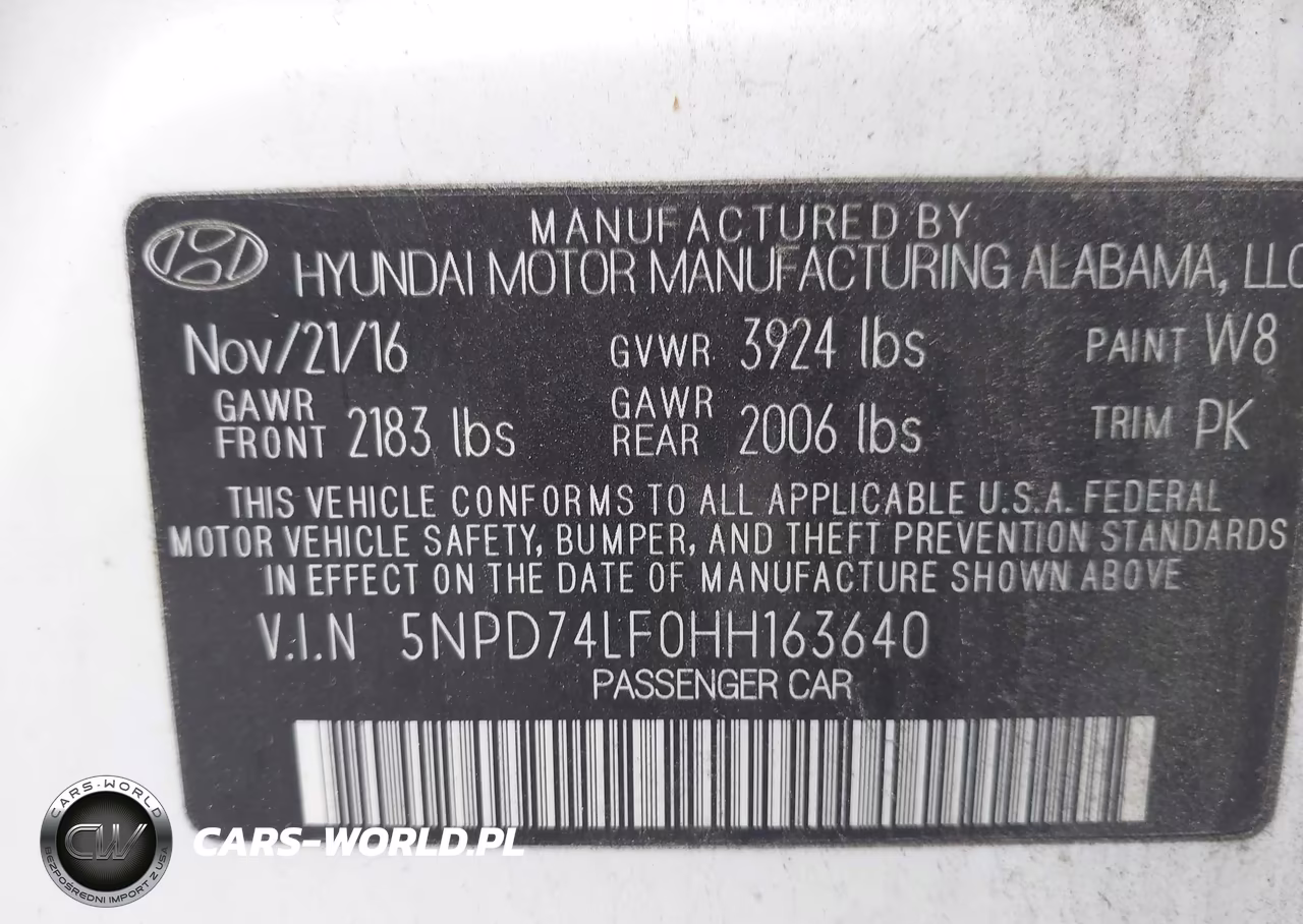2017 Hyundai Elantra Se VIN:5NPD74LF0HH163640 - 9