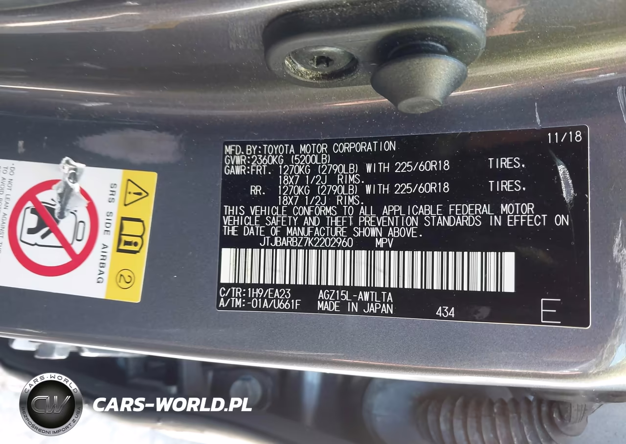 2019 Lexus Nx 300 VIN:JTJBARBZ7K2202960 - 9