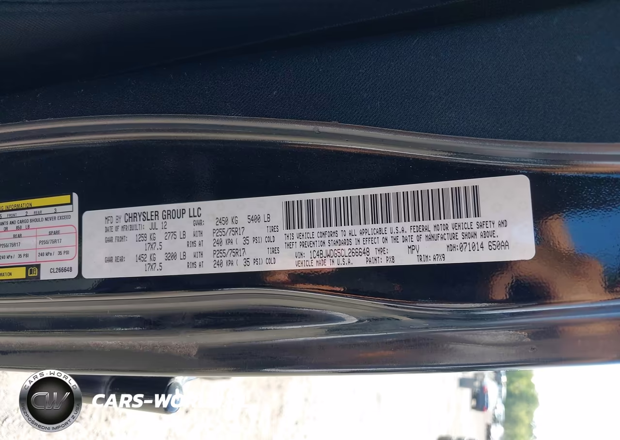 2012 Jeep Wrangler Unlimited Sport VIN:1C4BJWDG5CL266648 - 9