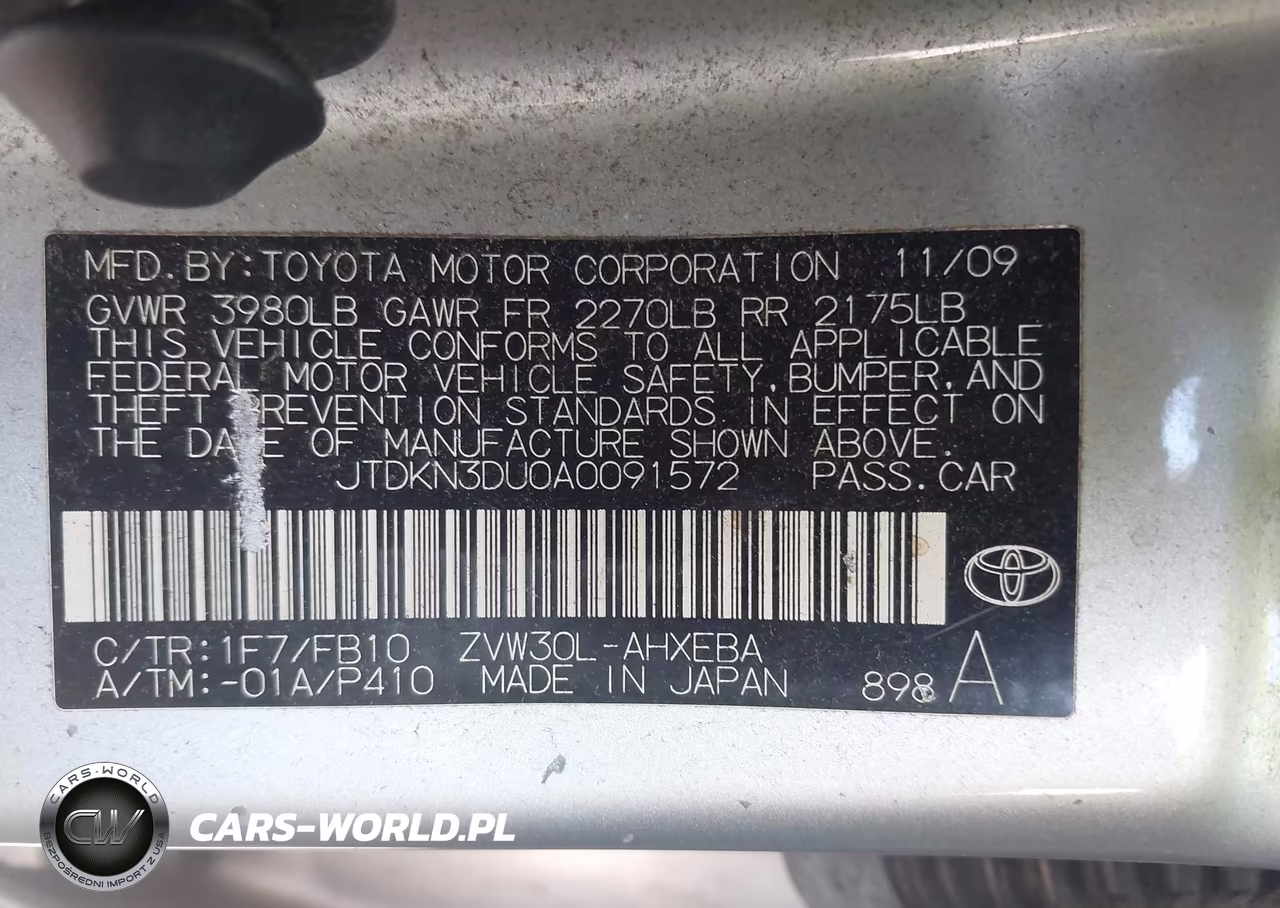 2010 Toyota Prius Iii VIN:JTDKN3DU0A0091572 - 9