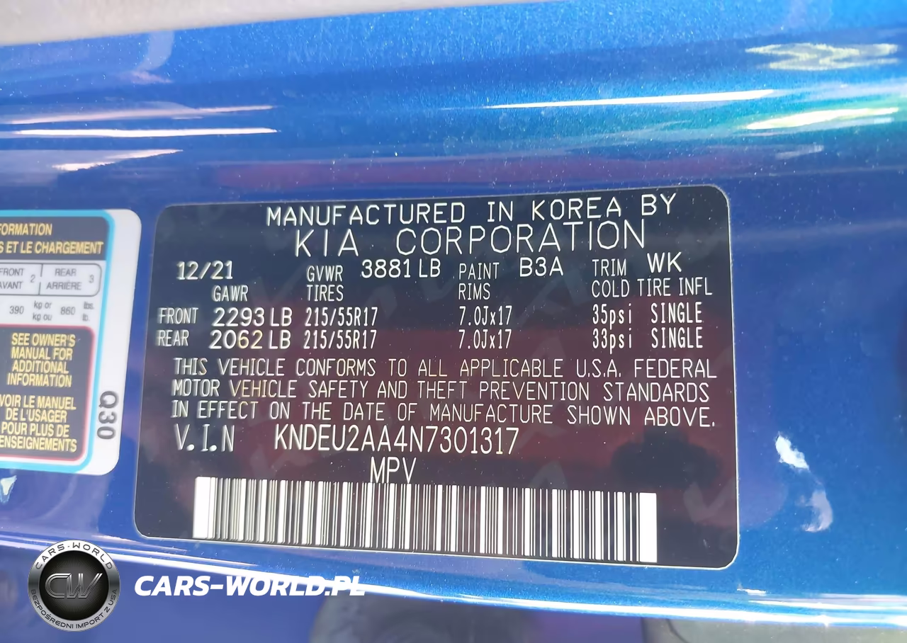 2022 Kia Seltos S VIN:KNDEU2AA4N7301317 - 9
