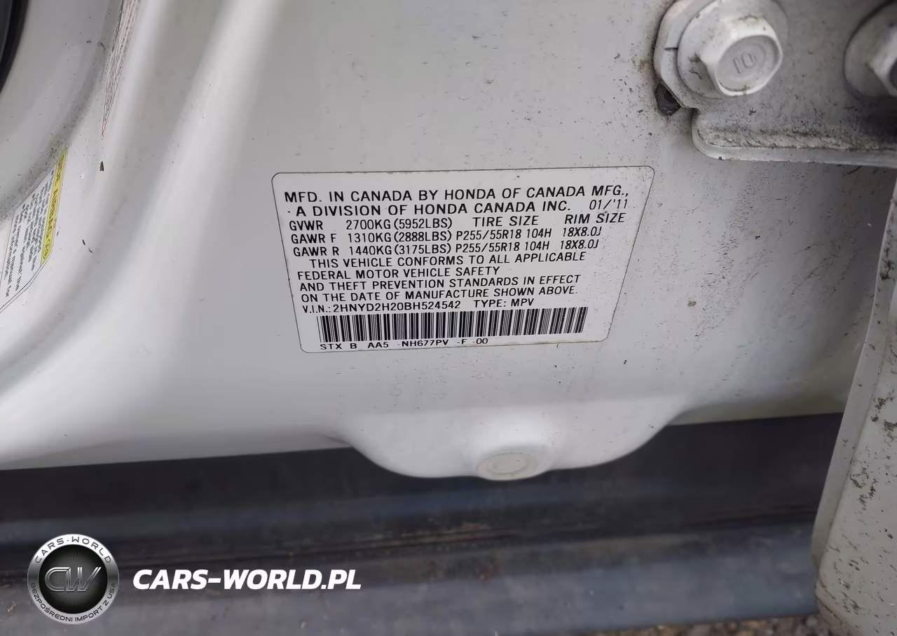 2011 Acura Mdx VIN:2HNYD2H20BH524542 - 9