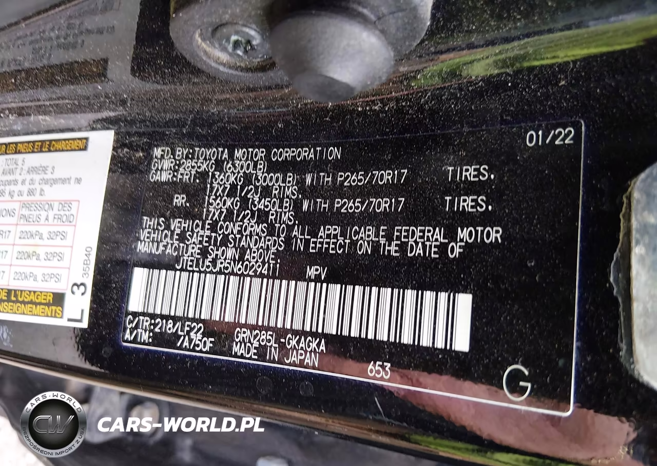 2022 Toyota 4Runner Trd Pro VIN:JTELU5JR5N6029411 - 7