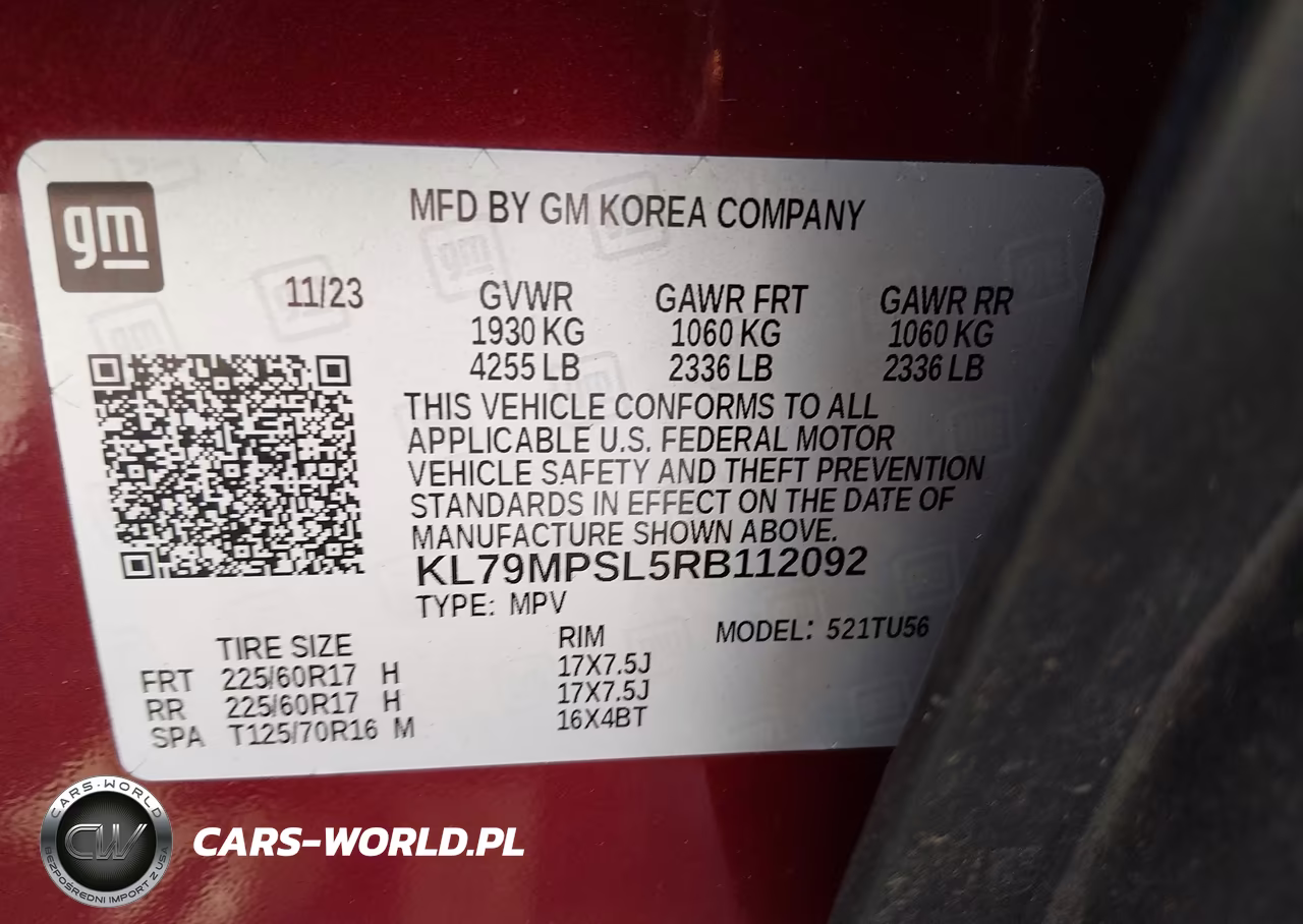 2024 Chevrolet Trailblazer Lt VIN:KL79MPSL5RB112092 - 9