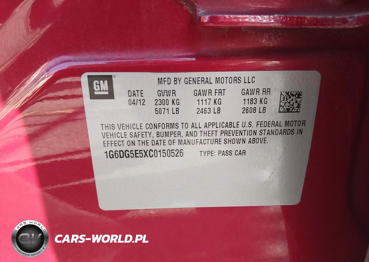 2012 Cadillac Cts Luxury VIN:1G6DG5E5XC0150526 - 9